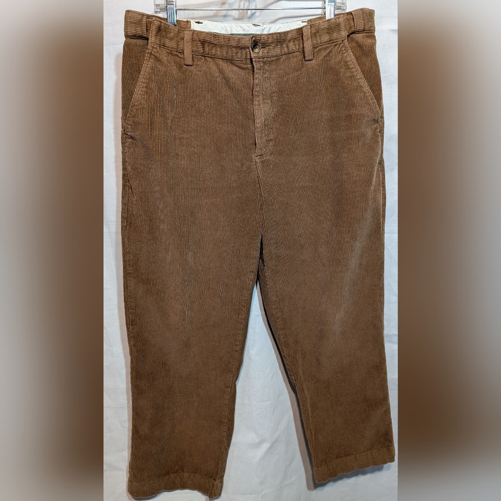 L.L. Bean Brown Comfort Waist Courdoroy Pants W36L30